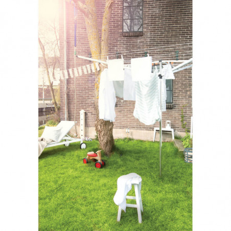 Brabantia Essential Outdoor Space 1003460, 30 m, Άγκυρα σκυροδέματος, θήκη, ανθεκτική στη διάβρωση, Inox