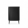 Καλάθι πλυσίματος Brabantia Bo 1004177, 2x45 l, Πλήρωση χωρίς άνοιγμα, οπές εξαερισμού, ρυθμιζόμενα πόδια, Μαύρο
