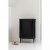 Καλάθι πλυσίματος Brabantia Bo 1004177, 2x45 l, Πλήρωση χωρίς άνοιγμα, οπές εξαερισμού, ρυθμιζόμενα πόδια, Μαύρο