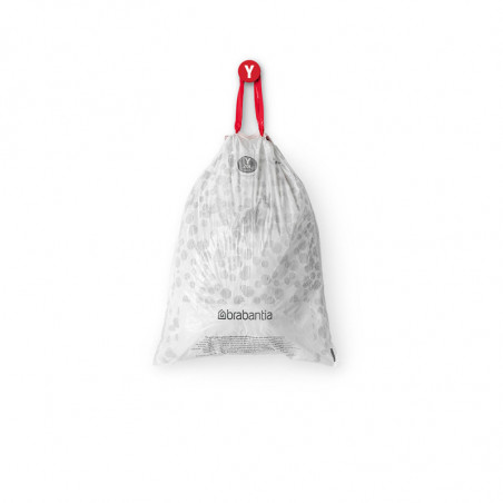 Σακούλες απορριμμάτων Brabantia PerfectFit NewIcon 1005490, μέγεθος Y, 20 l, 40 τεμάχια, λευκό