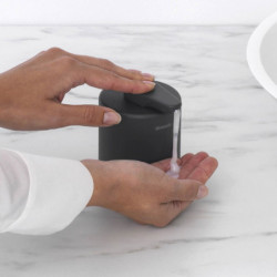 Διανομέας υγρού σαπουνιού Brabantia MindSet 1005672, 200 ml, ευρύ άνοιγμα, σκούρο γκρι