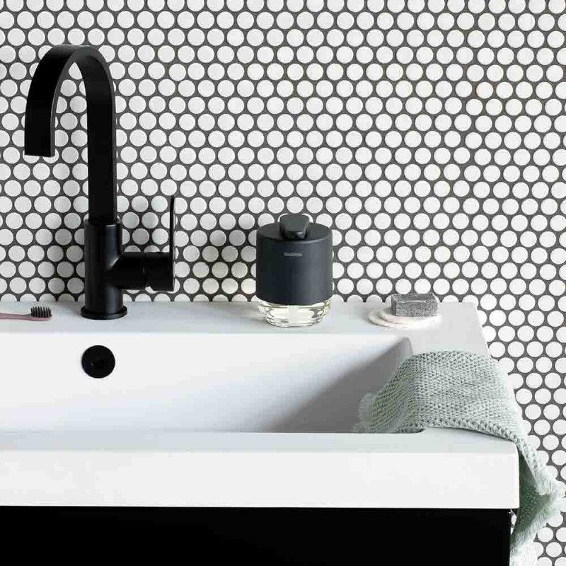 Διανομέας υγρού σαπουνιού Brabantia MindSet 1005672, 200 ml, ευρύ άνοιγμα, σκούρο γκρι
