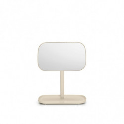 Καθρέφτης με βάση για αξεσουάρ Brabantia ReNew 1006271, 28,3x20x12,6 cm, Αντιολισθητική βάση, ρυθμιζόμενο κατά 360°, Μπεζ