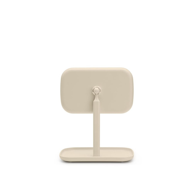 Καθρέφτης με βάση για αξεσουάρ Brabantia ReNew 1006271, 28,3x20x12,6 cm, Αντιολισθητική βάση, ρυθμιζόμενο κατά 360°, Μπεζ