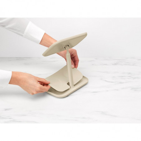 Καθρέφτης με βάση για αξεσουάρ Brabantia ReNew 1006271, 28,3x20x12,6 cm, Αντιολισθητική βάση, ρυθμιζόμενο κατά 360°, Μπεζ