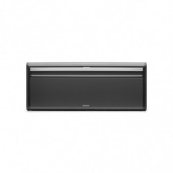 Κουτί για ψωμί Brabantia Fall Front 1008871, 18 l, 46,5x25 cm, Επιτοίχια, Σκούρο γκρι