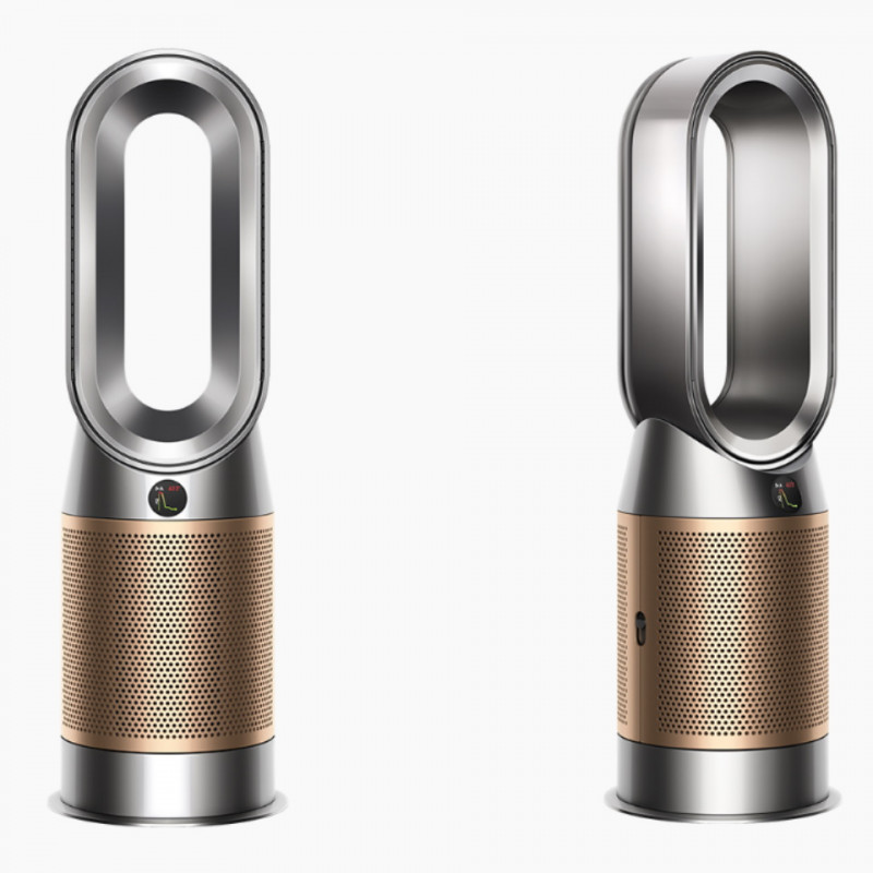 Καθαριστής αέρα 3 σε 1 Dyson HP09 NK/GD, Ψυγείο, Θέρμανση, Έως 81m2, Wi-Fi, 10 ταχύτητες, Ταλάντωση, Αυτόματος αισθητήρας βρώμικου αέρα, Νικέλιο/Χρυσό