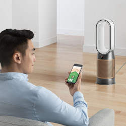 Καθαριστής αέρα 3 σε 1 Dyson HP09 NK/GD, Ψυγείο, Θέρμανση, Έως 81m2, Wi-Fi, 10 ταχύτητες, Ταλάντωση, Αυτόματος αισθητήρας βρώμικου αέρα, Νικέλιο/Χρυσό