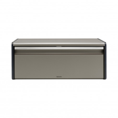 Κουτί για ψωμί Brabantia Fall Front 646879, 18 l, 46,5x25 cm, Επιτοίχια, Γκρι