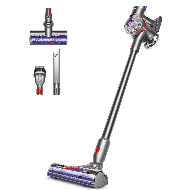 Σκούπα όρθια Dyson V8 Advanced 492636-01, 130AW, 540ml, 110000 rpm/min, αυτονομία έως 40 λεπτά, HEPA, Ασημί/Νικέλιο