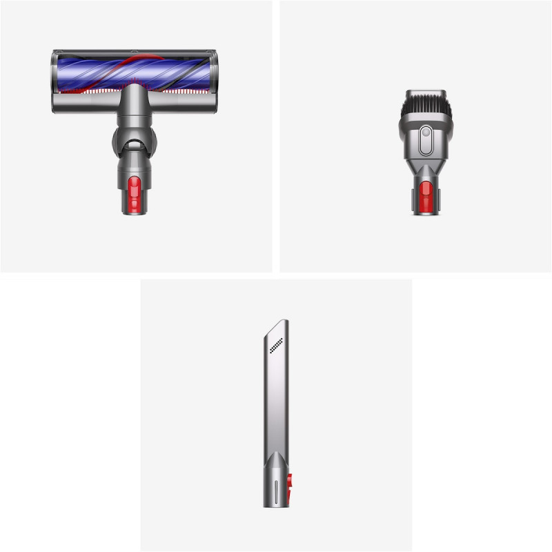 Σκούπα όρθια Dyson V8 Advanced 492636-01, 130AW, 540ml, 110000 rpm/min, αυτονομία έως 40 λεπτά, HEPA, Ασημί/Νικέλιο
