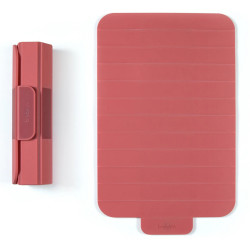 Σανίδα κοπής Trebonn 1020103, Πτυσσόμενο, 39x24 cm, Αντιολισθητικό, Μαγνητικό κλείσιμο, Κοραλλί