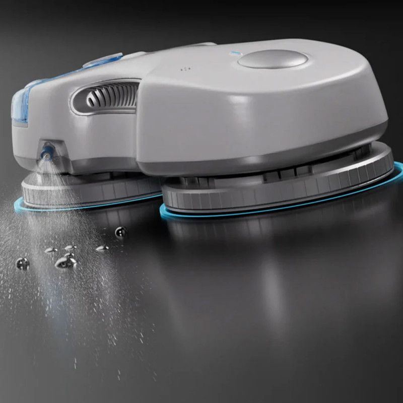 Ρομπότ καθαρισμού παραθύρων HUTT C7, 90W, 80 ml, 5500Pa, αισθητήρες AI, Ενσωματωμένο UPS 650 mAh, Έξυπνος αλγόριθμος, Λευκό
