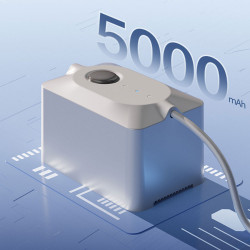 Φορητή μπαταρία για ρομπότ παραθύρων HUTT E+, 5000 mAh, φόρτιση 25 W, Αυτονομία έως 90 λεπτά, Λευκό