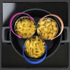 Σουρωτήρι Trebonn Cookinpodpro 1523101, Για μαγείρεμα και αποστράγγιση, Λαβή για εύκολο χύσιμο, Ανοξείδωτο, Inox/Κοράλι