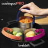Σουρωτήρι Trebonn Cookinpodpro 1523101, Για μαγείρεμα και αποστράγγιση, Λαβή για εύκολο χύσιμο, Ανοξείδωτο, Inox/Κοράλι