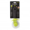 Μαχαίρι πίτσας Trebonn Willy 1523210, 22 cm, Μαλακή λαβή, Αφαιρούμενη λεπίδα, Μαύρο/Κίτρινο