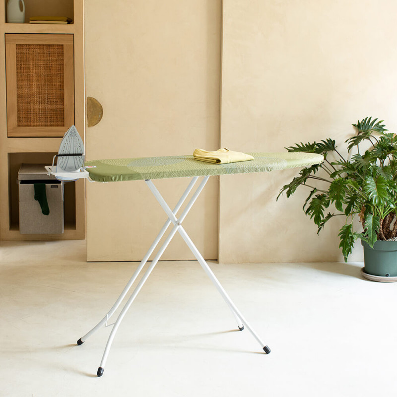 Τραπέζι σιδερώματος Brabantia A 1005614, 110x30 cm, 7 θέσεις ρύθμισης, Σιδεροθήκη, Πράσινο