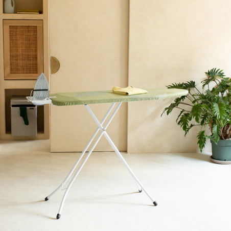 Τραπέζι σιδερώματος Brabantia A 1005614, 110x30 cm, 7 θέσεις ρύθμισης, Σιδεροθήκη, Πράσινο