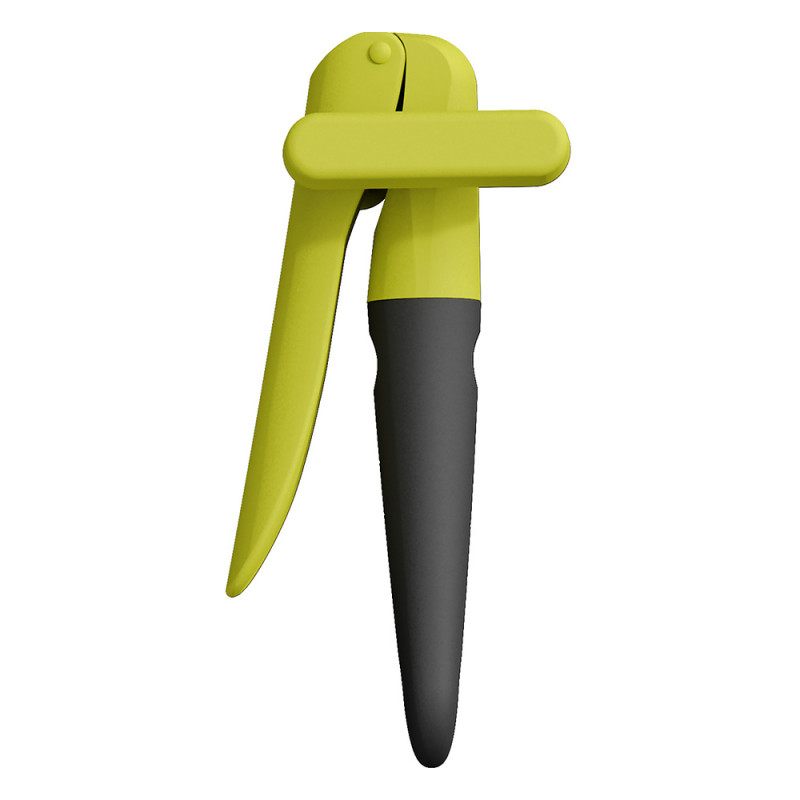 Ανοιχτήρι κουτιών Trebonn Pop Top 1523215, 18,2 cm, Μαλακή λαβή, Οπή για κρέμασμα, Μαύρο/Κίτρινο