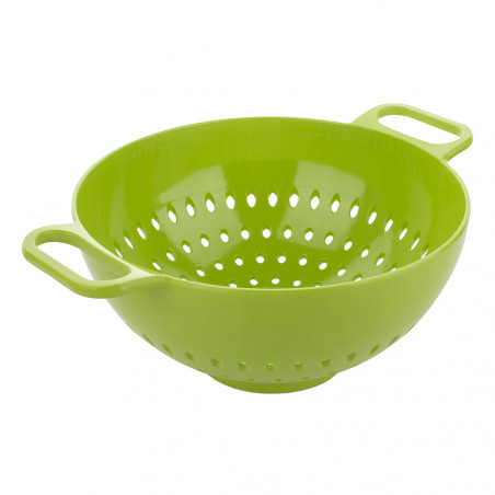 Μπολ με σουρωτήρι Trebonn DUO - Large 1824100, 2 l, 23.5x13 cm, μελαμίνη, λευκό/πράσινο