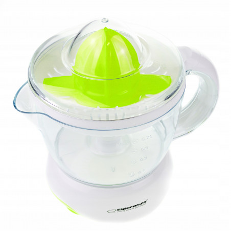 Πρέσα εσπεριδοειδών Esperanza EKJ001G, 25W, 700 ml, αυτόματη περιστροφή, λευκό/πράσινο
