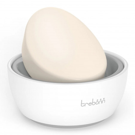 Σαπουνοθήκη Trebonn 3025130, Οπή αποστράγγισης, Αντιολισθητική βάση, Λευκό/γκρι