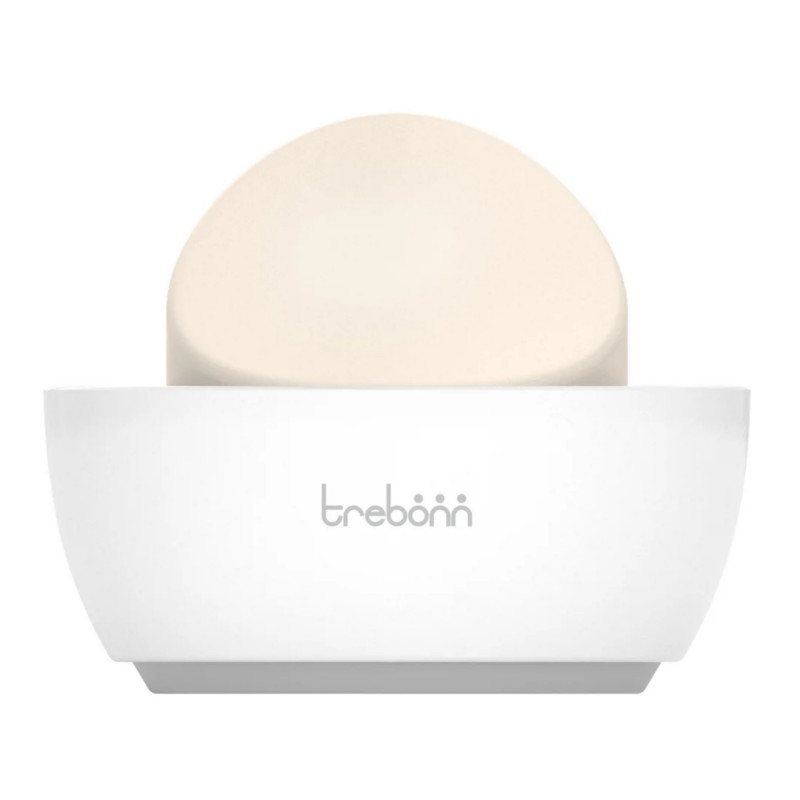 Σαπουνοθήκη Trebonn 3025130, Οπή αποστράγγισης, Αντιολισθητική βάση, Λευκό/γκρι