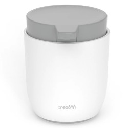 Δοσομετρητής σαπουνιού Trebonn 3025120, Δράση πίεσης, 300 ml, Μεγάλο άνοιγμα, Μεγάλη αντλία, Λευκό/γκρι