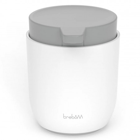 Δοσομετρητής σαπουνιού Trebonn 3025120, Δράση πίεσης, 300 ml, Μεγάλο άνοιγμα, Μεγάλη αντλία, Λευκό/γκρι