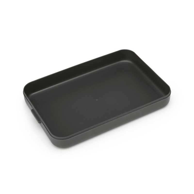 Κουτί τροφίμων Brabantia Make&Take 1006284, 1,1 l, Μέχρι 2 σάντουιτς, χωρίς BPA, Επίπεδο, Σκούρο γκρι