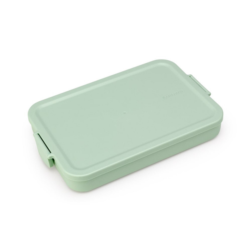 Κουτί γεύματος Brabantia Make&Take 1006285, 1,1 l, έως 2 σάντουιτς, χωρίς BPA, επίπεδο, Πράσινο