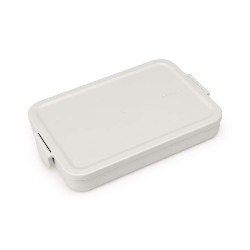 Κουτί τροφίμων Brabantia Make&Take 1006286, 1,1 l, Μέχρι 2 σάντουιτς, χωρίς BPA, επίπεδο, Γκρι