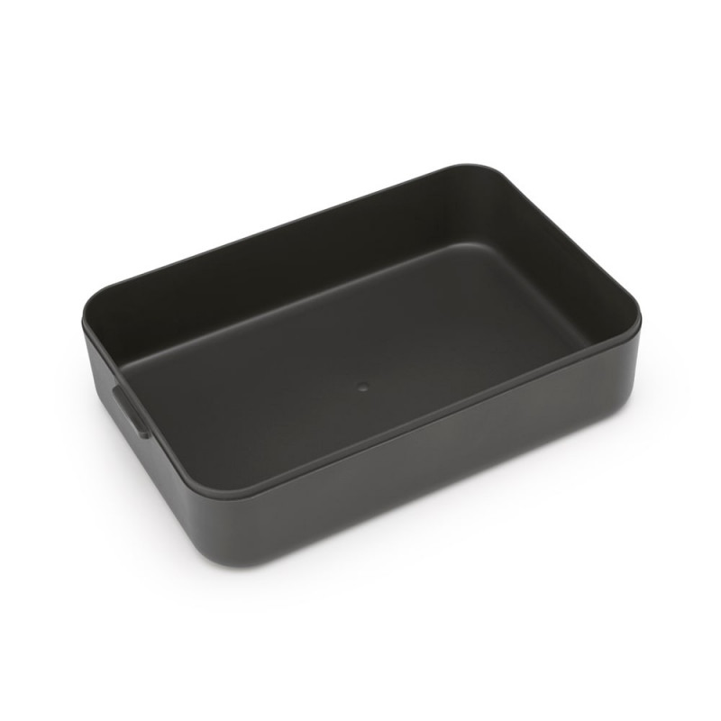 Κουτί τροφίμων Brabantia Make&Take 1006287, 2 l, Στεγανό κλείσιμο, χωρίς BPA, Σκούρο γκρι