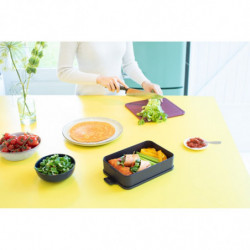 Κουτί τροφίμων Brabantia Make&Take 1006287, 2 l, Στεγανό κλείσιμο, χωρίς BPA, Σκούρο γκρι
