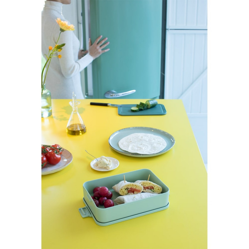 Κουτί τροφίμων Brabantia Make&Take 1006288, 2 l, Στεγανό κλείσιμο, χωρίς BPA, Πράσινο