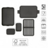 Κουτί τροφίμων Brabantia Make&Take 1006290, 2 l, Με διαχωριστικά, Στεγανό κλείσιμο, Χωρίς BPA, Σκούρο γκρι
