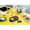 Κουτί τροφίμων Brabantia Make&Take 1006290, 2 l, Με διαχωριστικά, Στεγανό κλείσιμο, Χωρίς BPA, Σκούρο γκρι