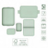 Κουτί τροφίμων Brabantia Make&Take 1006291, 2 l, Με διαχωριστικά, Στεγανό κλείσιμο, Χωρίς BPA, Πράσινο