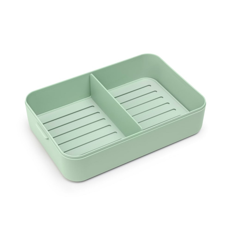 Κουτί τροφίμων Brabantia Make&Take 1006291, 2 l, Με διαχωριστικά, Στεγανό κλείσιμο, Χωρίς BPA, Πράσινο