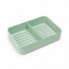 Κουτί τροφίμων Brabantia Make&Take 1006291, 2 l, Με διαχωριστικά, Στεγανό κλείσιμο, Χωρίς BPA, Πράσινο