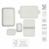 Κουτί τροφίμων Brabantia Make&Take 1006292, 2 l, Με διαχωριστικά, Στεγανό κλείσιμο, Χωρίς BPA, Ανοιχτό γκρι