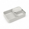 Κουτί τροφίμων Brabantia Make&Take 1006292, 2 l, Με διαχωριστικά, Στεγανό κλείσιμο, Χωρίς BPA, Ανοιχτό γκρι