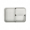 Κουτί τροφίμων Brabantia Make&Take 1006292, 2 l, Με διαχωριστικά, Στεγανό κλείσιμο, Χωρίς BPA, Ανοιχτό γκρι