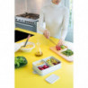 Κουτί τροφίμων Brabantia Make&Take 1006292, 2 l, Με διαχωριστικά, Στεγανό κλείσιμο, Χωρίς BPA, Ανοιχτό γκρι