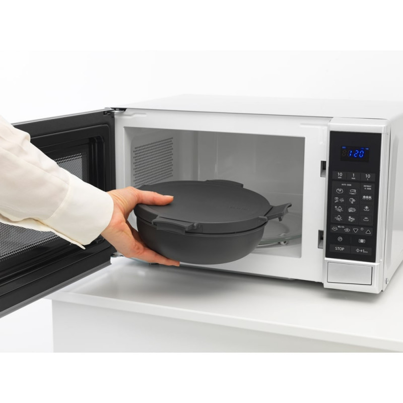 Σαλατιέρα Brabantia Make&Take 1006302, 1,3 l, Αεροστεγές κλείσιμο, χωρίς BPA, Σκούρο γκρι