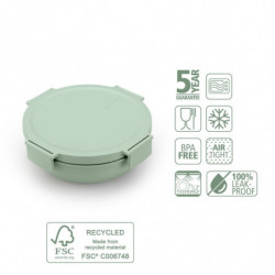 Σαλατιέρα Brabantia Make&Take 1006303, 1,3 l, Αεροστεγές κλείσιμο, χωρίς BPA, Πράσινο