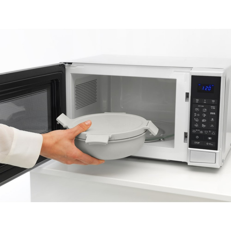 Σαλατιέρα Brabantia Make&Take 1006304, 1,3 l, Αεροστεγές κλείσιμο, χωρίς BPA, Ανοιχτό γκρι