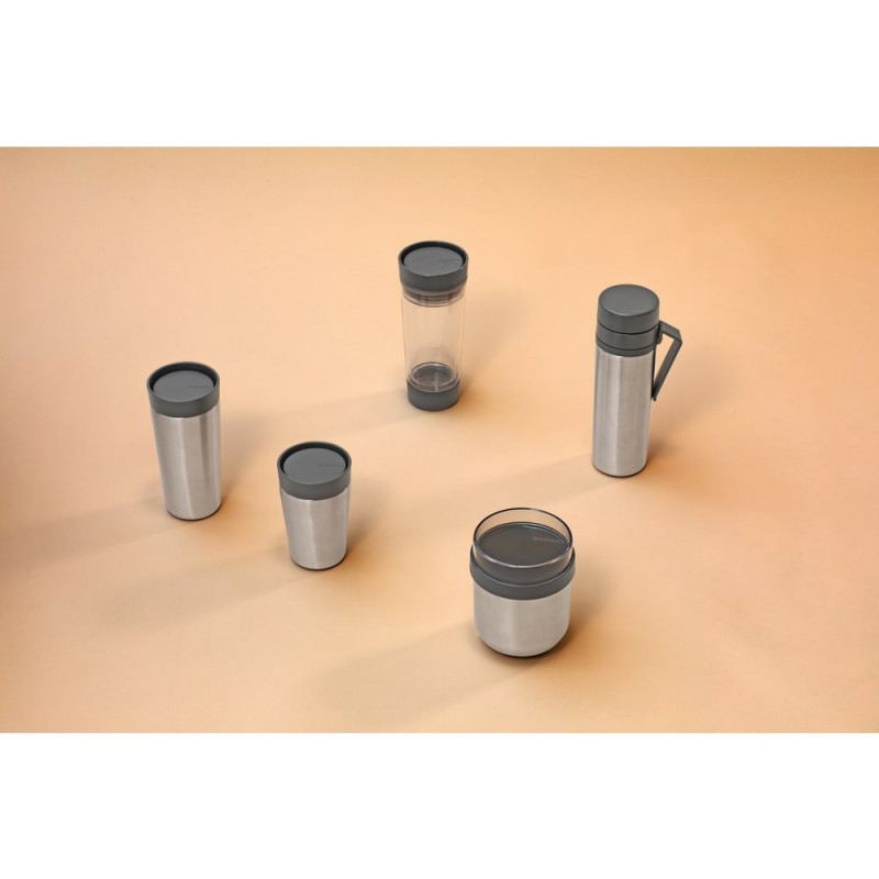 Thermo Cup Brabantia Make&Take 1008489, 360 ml, αδιάβροχο, Inox/γκρι