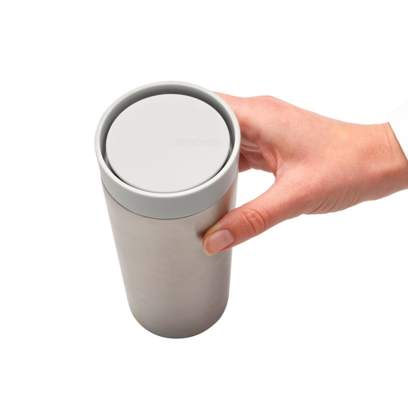 Thermo Bowl Brabantia Make&Take 1008490, 360 ml, Αδιάβροχο, Inox/ανοιχτόχρωμο